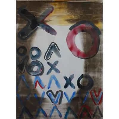 Amanece y seguimos jugando, pintura de Valentín Pedrosa (2012)