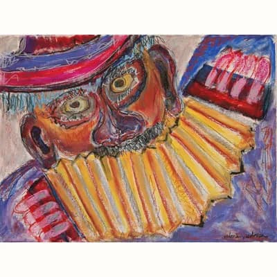 Bandoneón en la mirada, pintura de Valentín Pedrosa (2010)