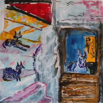 Casa de Juan Cayetano, pintura de Valentín Pedrosa (2009)