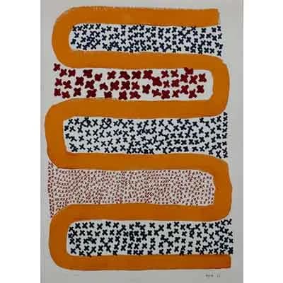 Entre el cielo y el suelo I, pintura de Valentín Pedrosa (2013)