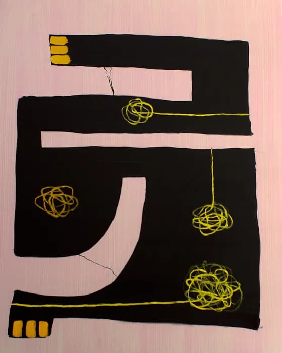 Four Suns, pintura de Valentín Pedrosa (2012)