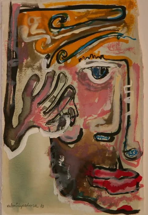 Génesis 1, pintura de Valentín Pedrosa (2010)
