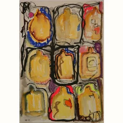Génesis 2, pintura de Valentín Pedrosa (2010)
