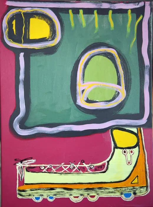 Green Walker, pintura de Valentín Pedrosa (2011)