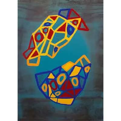 ¿Hacha de qué color?, pintura de Valentín Pedrosa (2013)