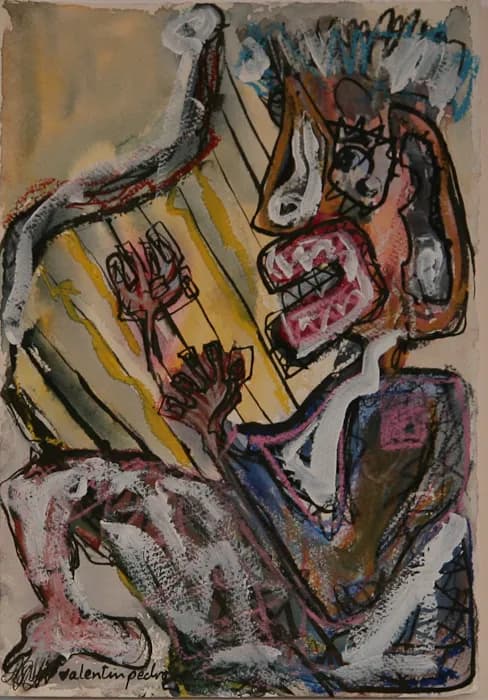 Harp, pintura de Valentín Pedrosa (2010)