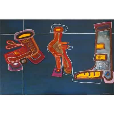 Ménage à Troi, pintura de Valentín Pedrosa (2012)