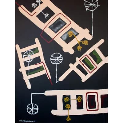 Parallel Paths, pintura de Valentín Pedrosa (2011)