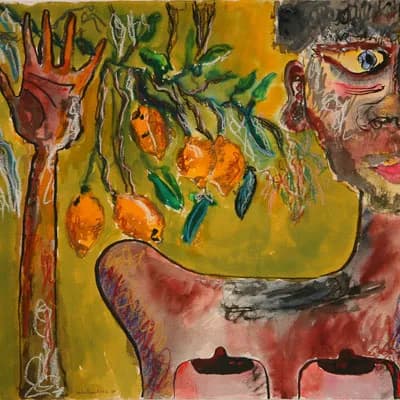 Pecado original, pintura de Valentín Pedrosa (2009)