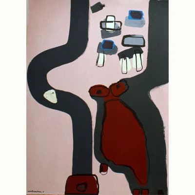 ¿Pero tú qué eres un zapato o una rana?, pintura de Valentín Pedrosa (2011)