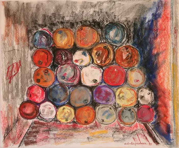 Público Entusiasmado, pintura de Valentín Pedrosa (2010)