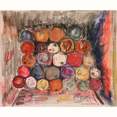 Público Entusiasmado, pintura de Valentín Pedrosa (2010)