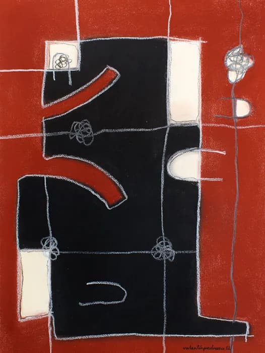Red Night, pintura de Valentín Pedrosa (2012)