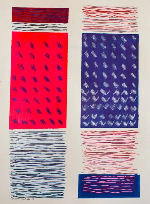 Secadero de Color I, pintura de Valentín Pedrosa (2012)