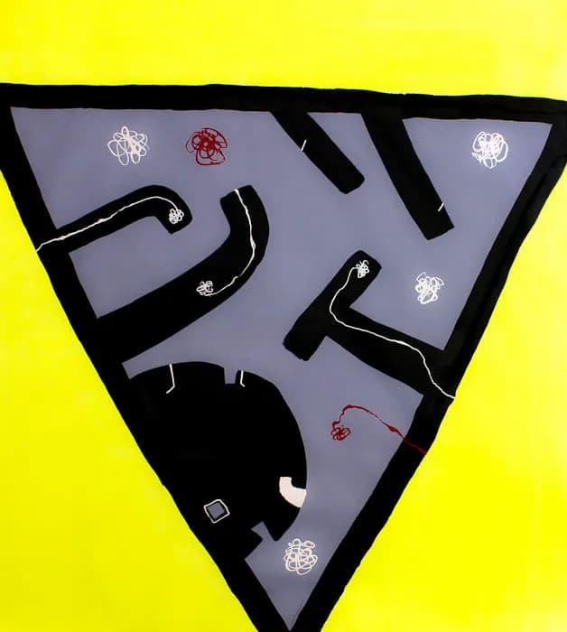 Sunrise triangular, pintura de Valentín Pedrosa (2012)