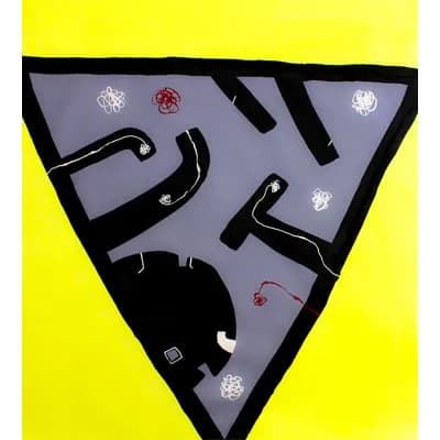 Sunrise triangular, pintura de Valentín Pedrosa (2012)