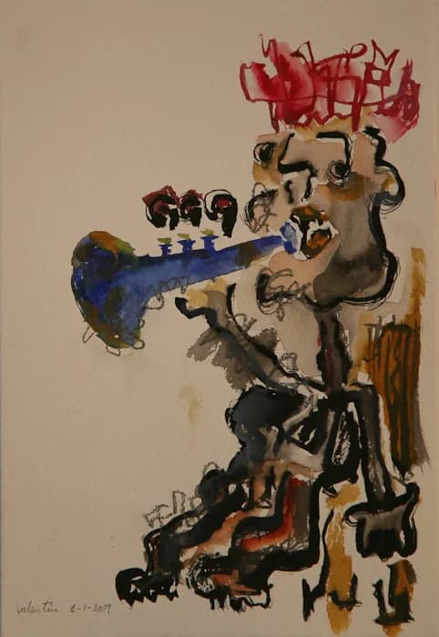 Viento Azul, pintura de Valentín Pedrosa (2009)