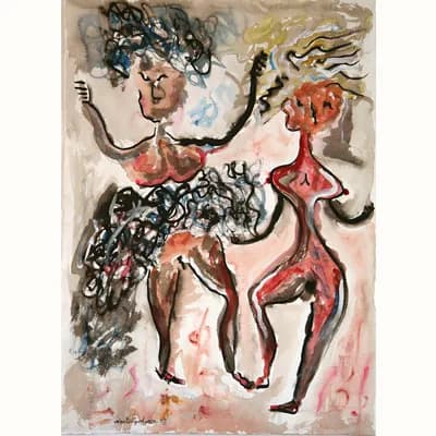 Zarabanda al Desnudo, pintura de Valentín Pedrosa (2008)