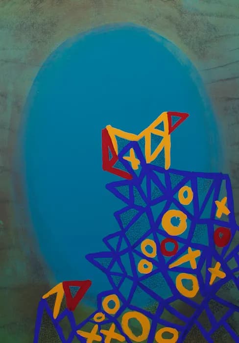 Azul y Rojo lo Quiero Yo, pintura de Valentín Pedrosa (2013)