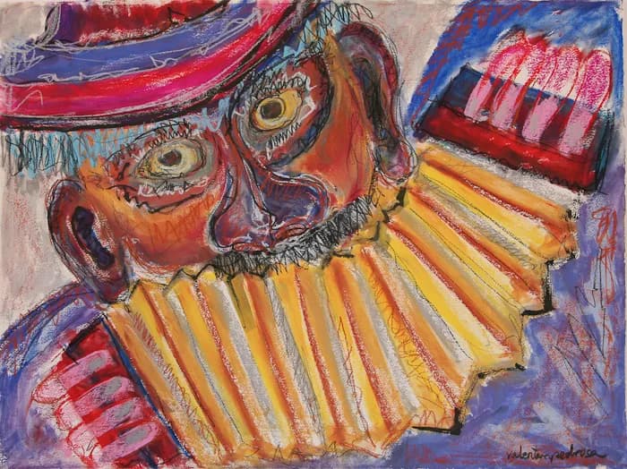 Bandoneón en la mirada, pintura de Valentín Pedrosa (2010)