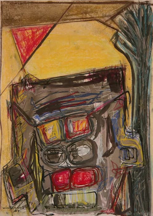 Box Music One, pintura de Valentín Pedrosa (2009)