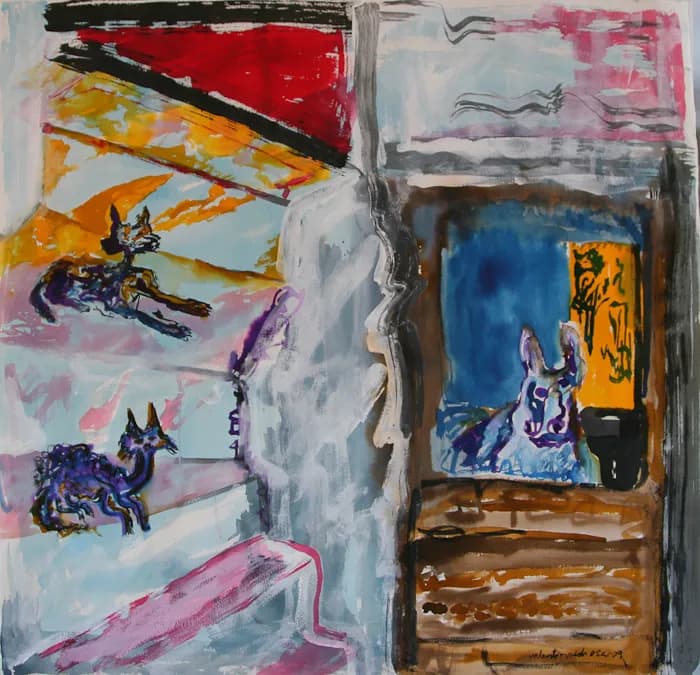 Casa de Juan Cayetano, pintura de Valentín Pedrosa (2009)
