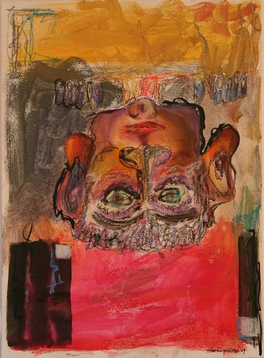 Con-Trabajo, pintura de Valentín Pedrosa (2009)