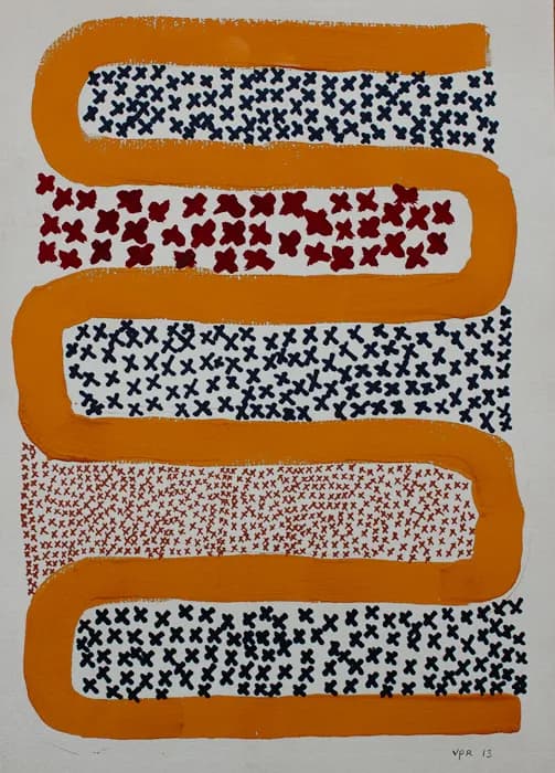 Entre el cielo y el suelo I, pintura de Valentín Pedrosa (2013)