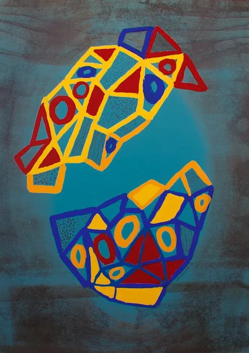 ¿Hacha de qué color?, pintura de Valentín Pedrosa (2013)