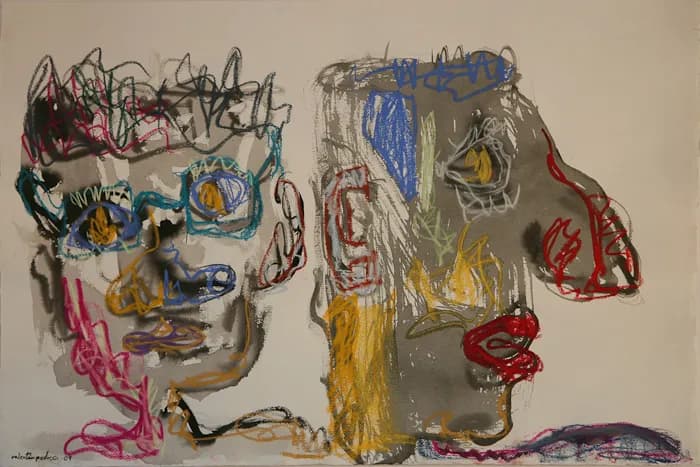 Pensamiento doble, pintura de Valentín Pedrosa (2009)