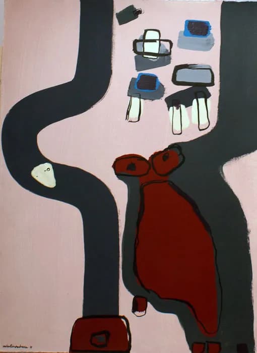 ¿Pero tú qué eres un zapato o una rana?, pintura de Valentín Pedrosa (2011)