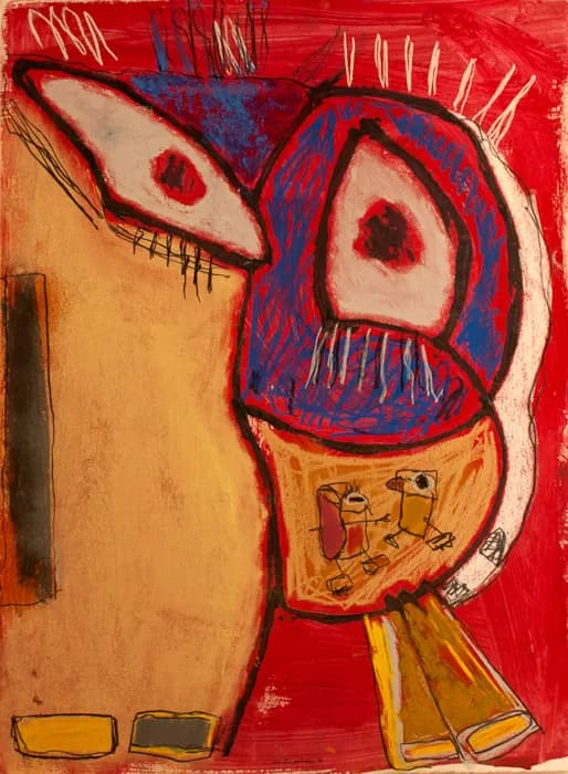 Red Pregnancy, pintura de Valentín Pedrosa (2011)