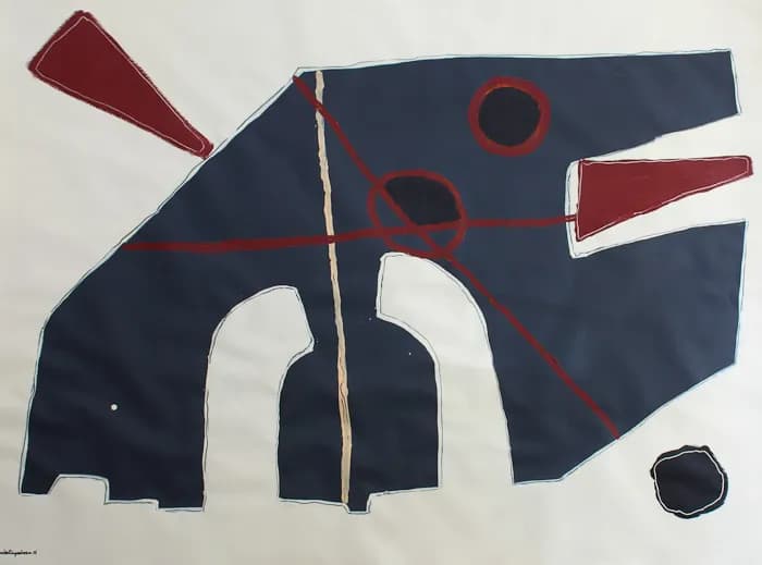 Red Tongue, pintura de Valentín Pedrosa (2012)