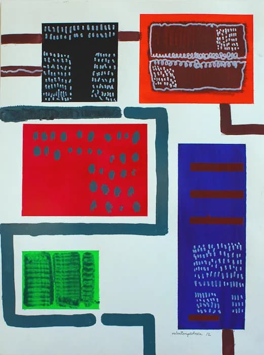 Secadero de Color II, pintura de Valentín Pedrosa (2012)