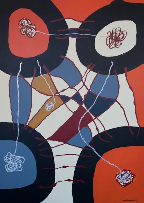 Temporary Folds, pintura de Valentín Pedrosa (2011)
