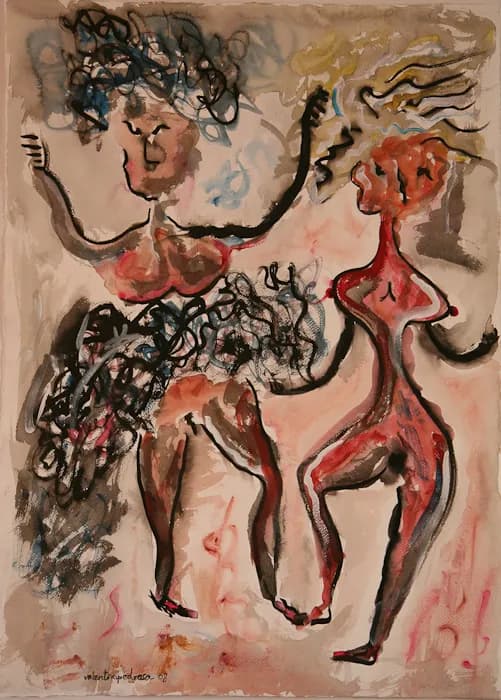 Zarabanda al Desnudo, pintura de Valentín Pedrosa (2008)